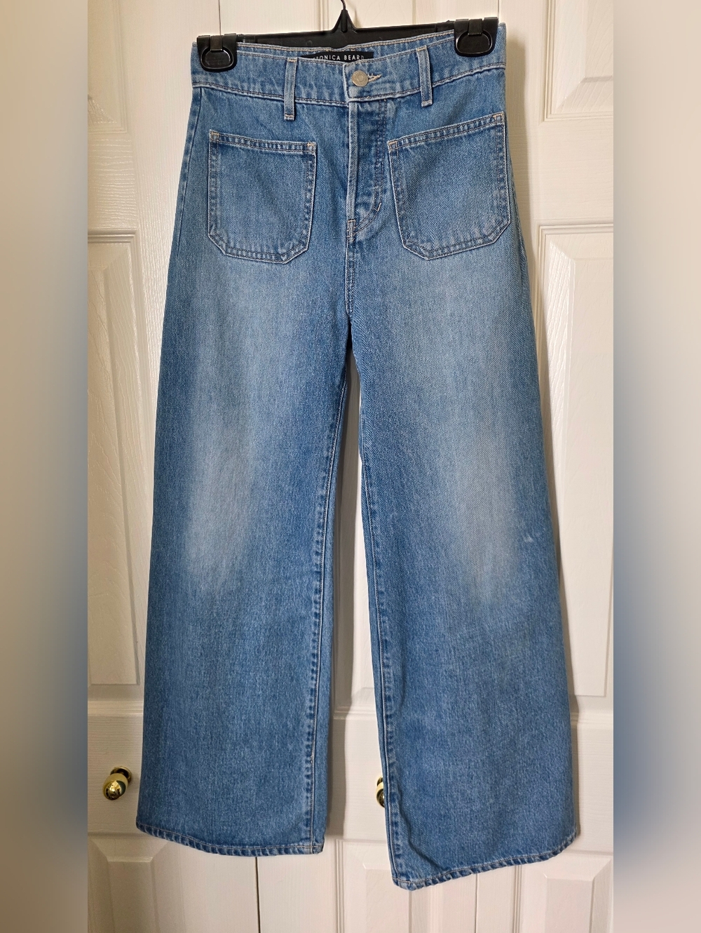 Veronica Beard Grant Wide Leg Jeans 24W 26L